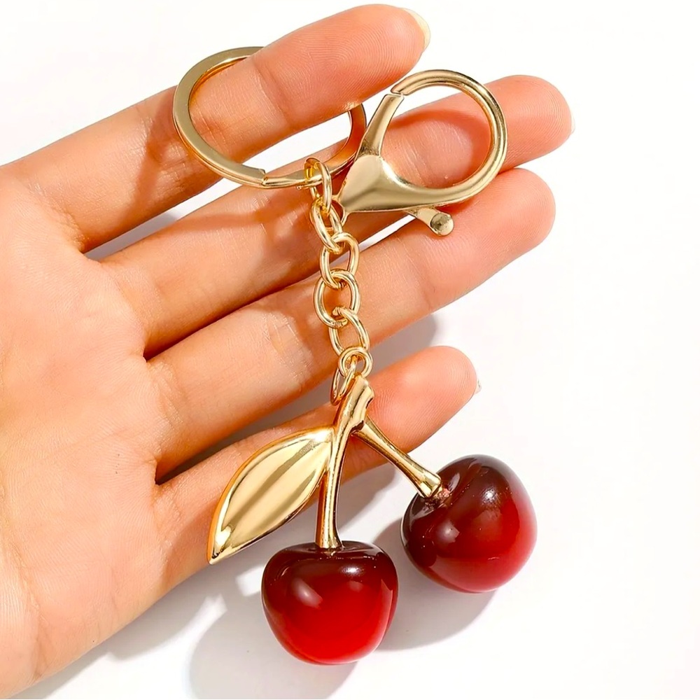 Cherry 🍒 Keychain/Bagcharm - Picture 1 of 5